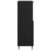 vidaXL Haut Armoire Noir 60 x 36 x 110 cm Bois d'ing&eacute;nierie