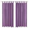 vidaXL Rideau occultant avec boucles 2 pcs 140 x 245 cm Lilas