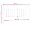 vidaXL T&ecirc;te de lit m&eacute;tal blanc 160 cm