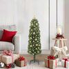 vidaXL Sapin de Noël artificiel Vert 120 cm PVC et acier et plastique
