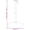 vidaXL Base de table de bar 45x90 cm acier chrom&eacute;