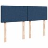 vidaXL Sommier &agrave; lattes de lit avec matelas Bleu 160x200 cm Tissu