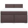 vidaXL Sommier &agrave; lattes de lit avec matelas Marron fonc&eacute; 140x200 cm