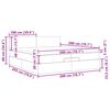 vidaXL Cadre de lit ottoman avec matelas rose 200x200 cm velours