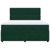 vidaXL Sommier &agrave; lattes de lit et matelas Vert fonc&eacute; 180x200cm Velours
