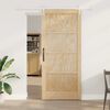 vidaXL Porte coulissante ORKDAL Marron 93 x 211 cm Pin massif