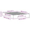vidaXL Cadre de lit Marron 140 x 200 cm