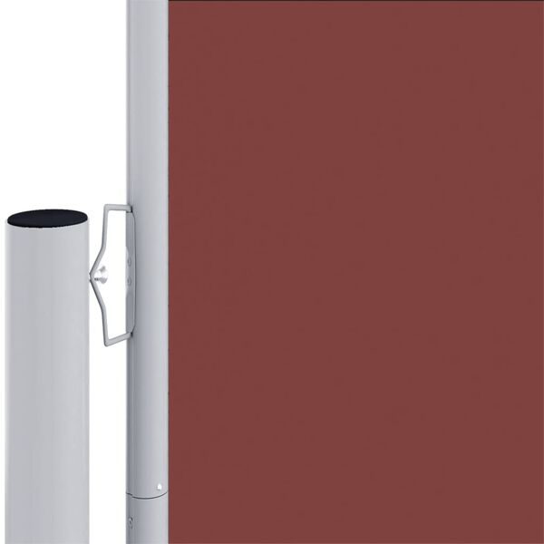 vidaXL Auvent latéral rétractable Marron 220x1200 cm