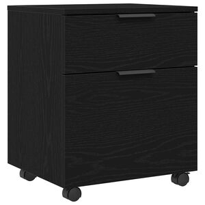 vidaXL Cabinet de Dossier Ch&ecirc;ne noir 45 x 38 x 54 cm Bois d'ing&eacute;nierie