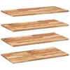 vidaXL &Eacute;tag&egrave;res flottantes 4 pcs 100x40x2 cm acacia massif &agrave; l'huile