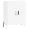 vidaXL Buffet haut Blanc 69,5x34x180 cm Bois d'ing&eacute;nierie