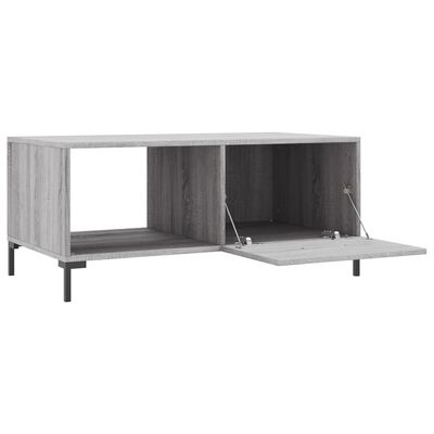 vidaXL Table basse sonoma gris 90x50x40 cm bois d'ingénierie