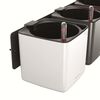 LECHUZA 3 pcs Jardinières Green Wall Home Kit Blanc brillant