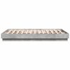 vidaXL Cadre de lit sans matelas gris b&eacute;ton 160x200 cm