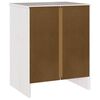 vidaXL Cabinet de chevet avec tiroir Drammen Blanc 45 x 35 x 56 cm