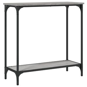 vidaXL Table console sonoma gris 75x30,5x75 cm bois d'ing&eacute;nierie