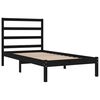 vidaXL Cadre de lit sans matelas noir 100x200 cm bois massif de pin
