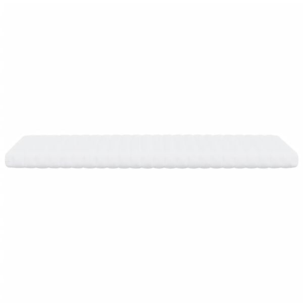 vidaXL Matelas en mousse blanc 100x200 cm 7 zones dureté 20 ILD