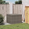 vidaXL Bo&icirc;te de rangement de jardin gris 291L r&eacute;sine tress&eacute;e