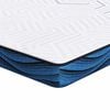vidaXL Surmatelas 90 x 190 cm d&rsquo;&eacute;paisseur Tissu jacquard Blanc