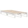 vidaXL Cadre de lit sans matelas blanc 90x190 cm bois de pin massif