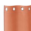 vidaXL Rideaux occultants avec anneaux 2 pcs Couleur terre cuite