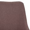 vidaXL Chaises pivotantes &agrave; manger lot de 2 marron tissu