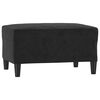 vidaXL Ensemble de canapés 3 pcs avec coussins Noir Velours