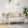 vidaXL Coussin de Dos Cr&egrave;me 100 x 50 cm Tissu en microfibre