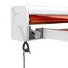 vidaXL Auvent r&eacute;tractable orange et marron 4,5x3 m tissu et aluminium
