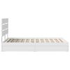 vidaXL Lit de Rangement Blanc 120 x 190 cm Bois d'ing&eacute;nierie