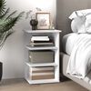 vidaXL Armoire lat&eacute;rale Blanc 35x35x55 cm Agglom&eacute;r&eacute;