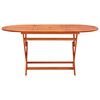 vidaXL Mobilier &agrave; d&icirc;ner d'ext&eacute;rieur pliable 7 pcs Bois d'eucalyptus