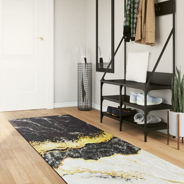 vidaXL Tapis lavable multicolore 80x300 cm antid&eacute;rapant