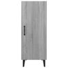 vidaXL Buffet Sonoma gris 34,5x34x90 cm Bois d'ing&eacute;nierie