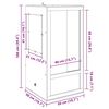 vidaXL Terrarium Marron 50 x 50 x 100 cm OSB
