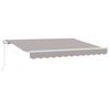 vidaXL Auvent manuel 2,5 x 2 m Gris clair 100 % polyester