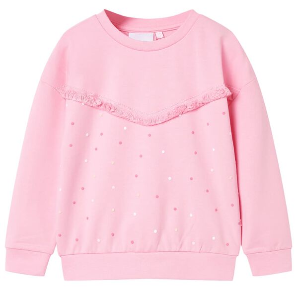 Sweatshirt pour enfants rose 128