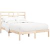 vidaXL Cadre de lit sans matelas bois massif 140x200 cm
