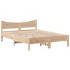 vidaXL Cadre de lit avec t&ecirc;te de lit 140x190 cm bois de pin massif