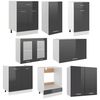 vidaXL Ensemble de meubles de cuisine 8 pcs plan de travail