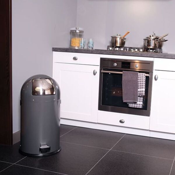 EKO Poubelle &agrave; p&eacute;dale Kickcan 33 L Gris
