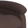vidaXL Fauteuil inclinable Marron fonc&eacute; Tissu