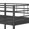 VidaXL Lit superposé sans matelas noir 100x190 cm acier
