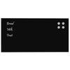 vidaXL Tableau noir magn&eacute;tique mural Noir 80x40 cm Verre tremp&eacute;