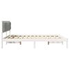 vidaXL Cadre de lit Gris clair 160 x 200 cm Pin massif