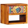 vidaXL Cabinet de chevet avec tiroir 2 pcs Marron 40 x 35 x 35 cm