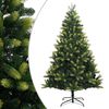 vidaXL Sapin de No&euml;l artificiel &agrave; charni&egrave;res avec support 180 cm
