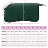 vidaXL Couverture &Eacute;quine Vert fonc&eacute; complet 135 cm Fleece polaire