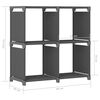 vidaXL &Eacute;tag&egrave;re d'affichage 4 cubes Gris 69x30x72,5 cm Tissu